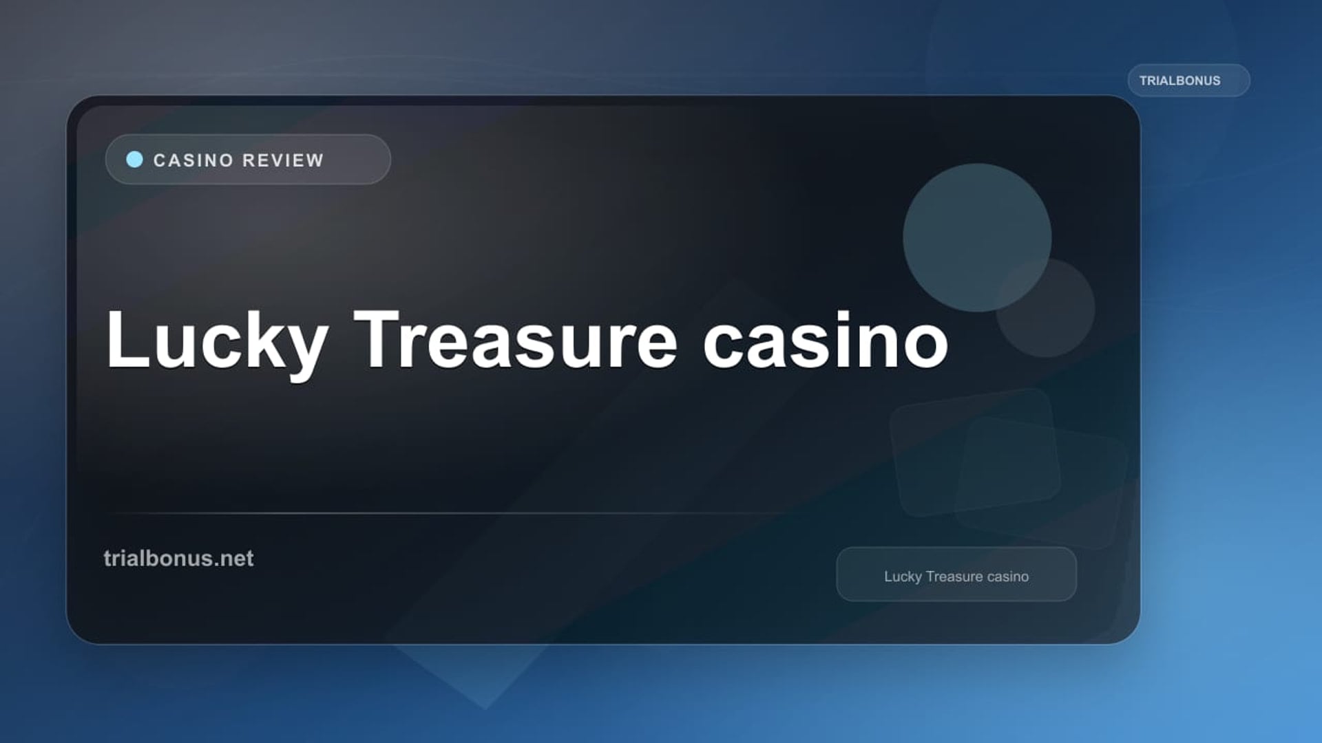 Lucky Treasure casino review