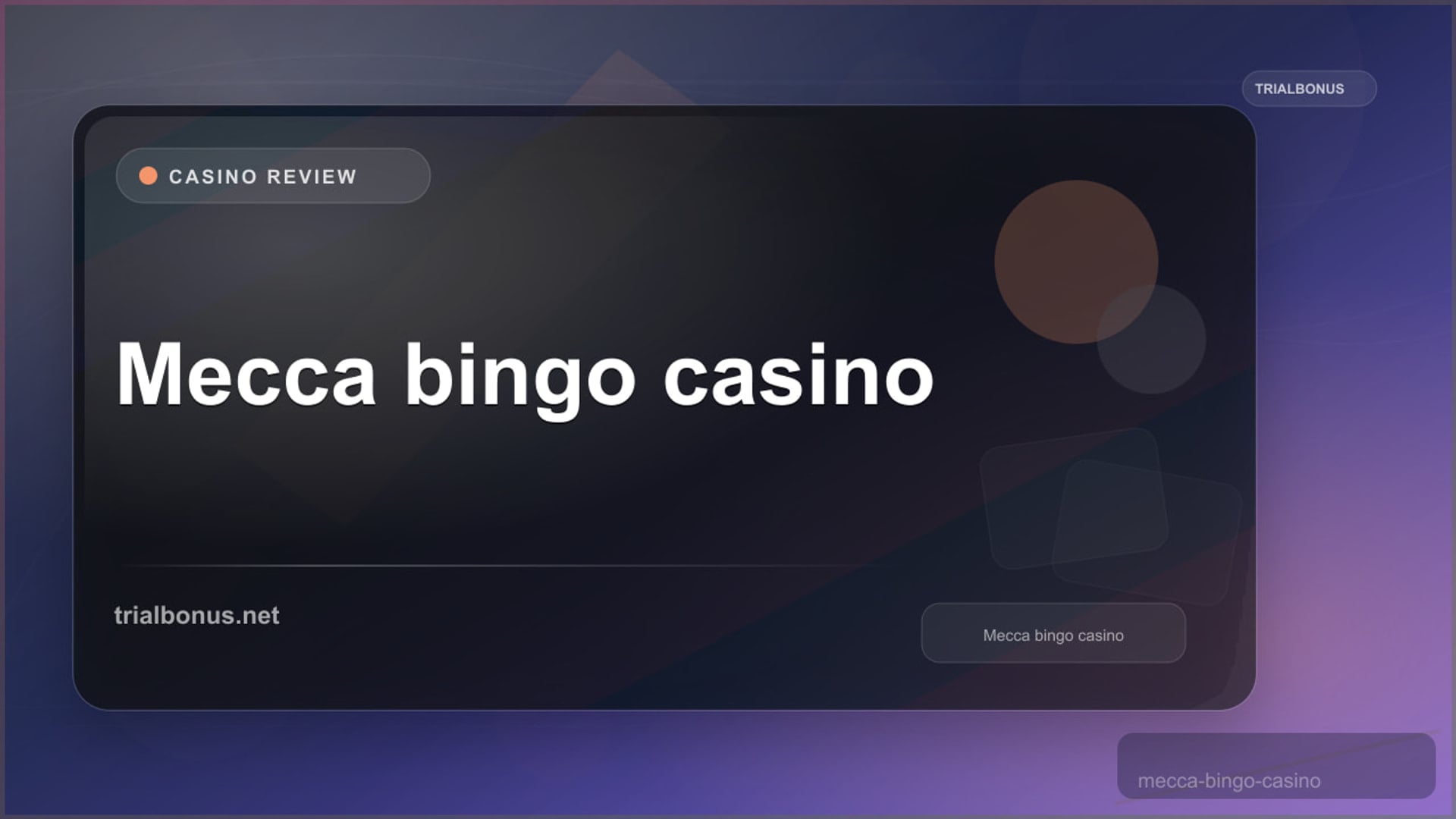Mecca bingo casino Review review