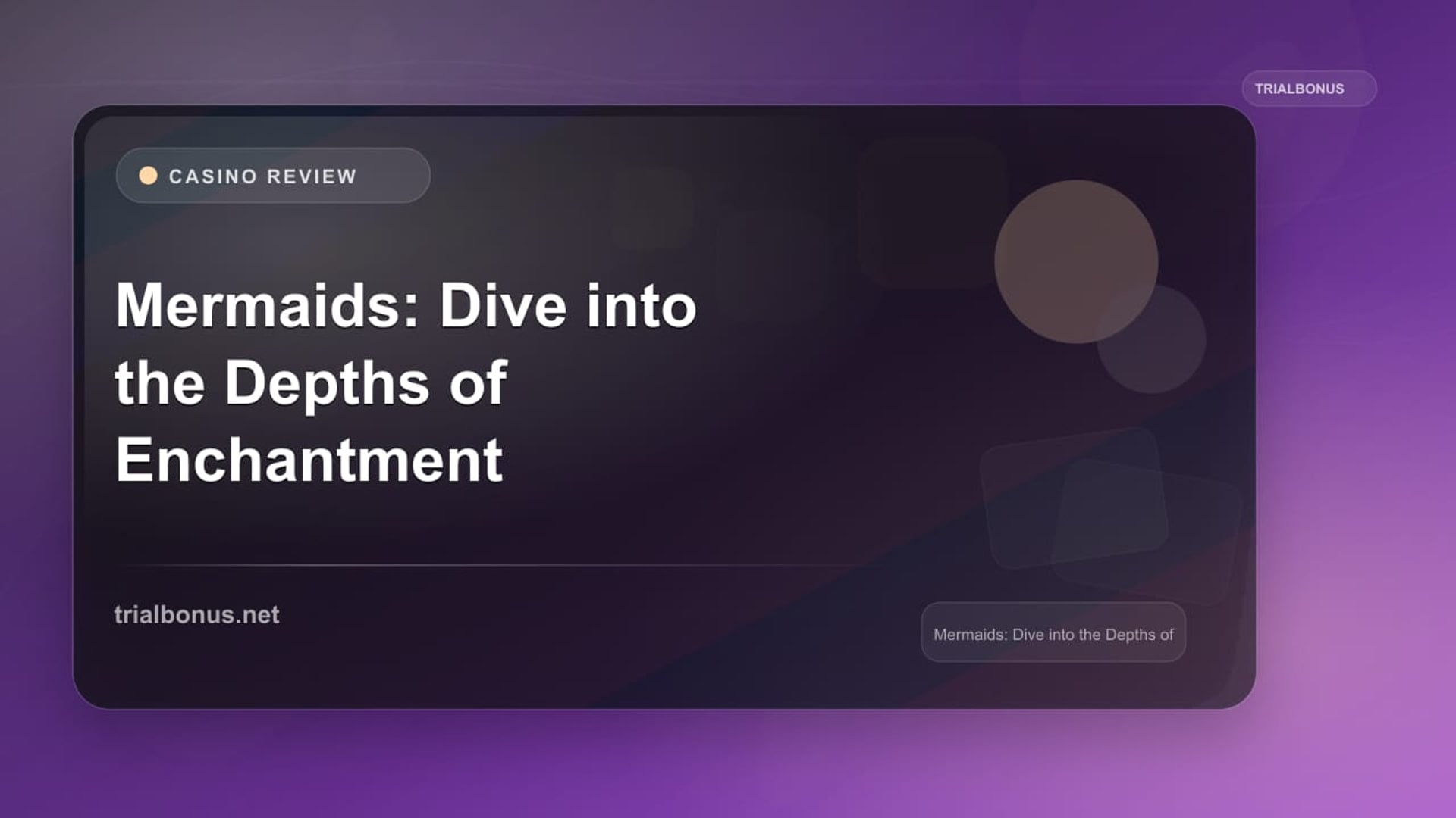 Mermaids: Dive into the Depths of Enchantment review