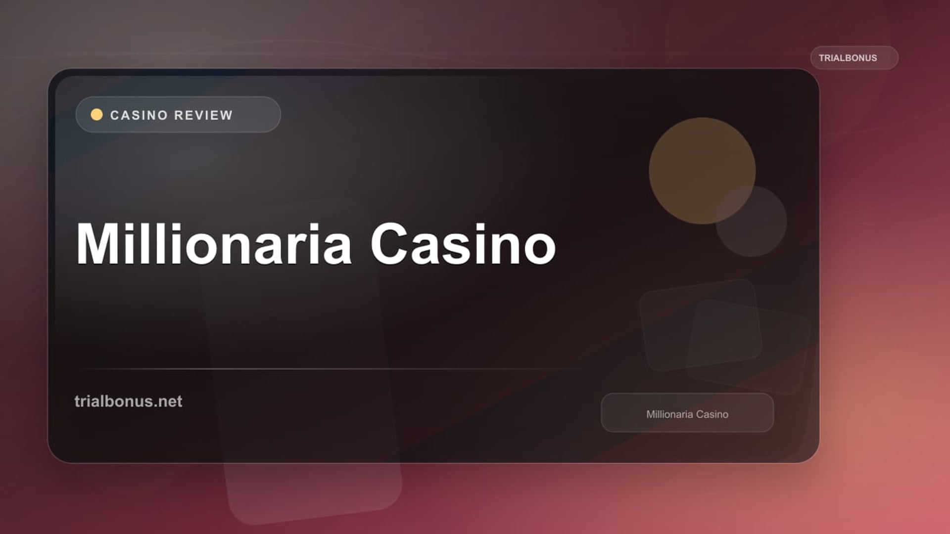Millionaria Casino review