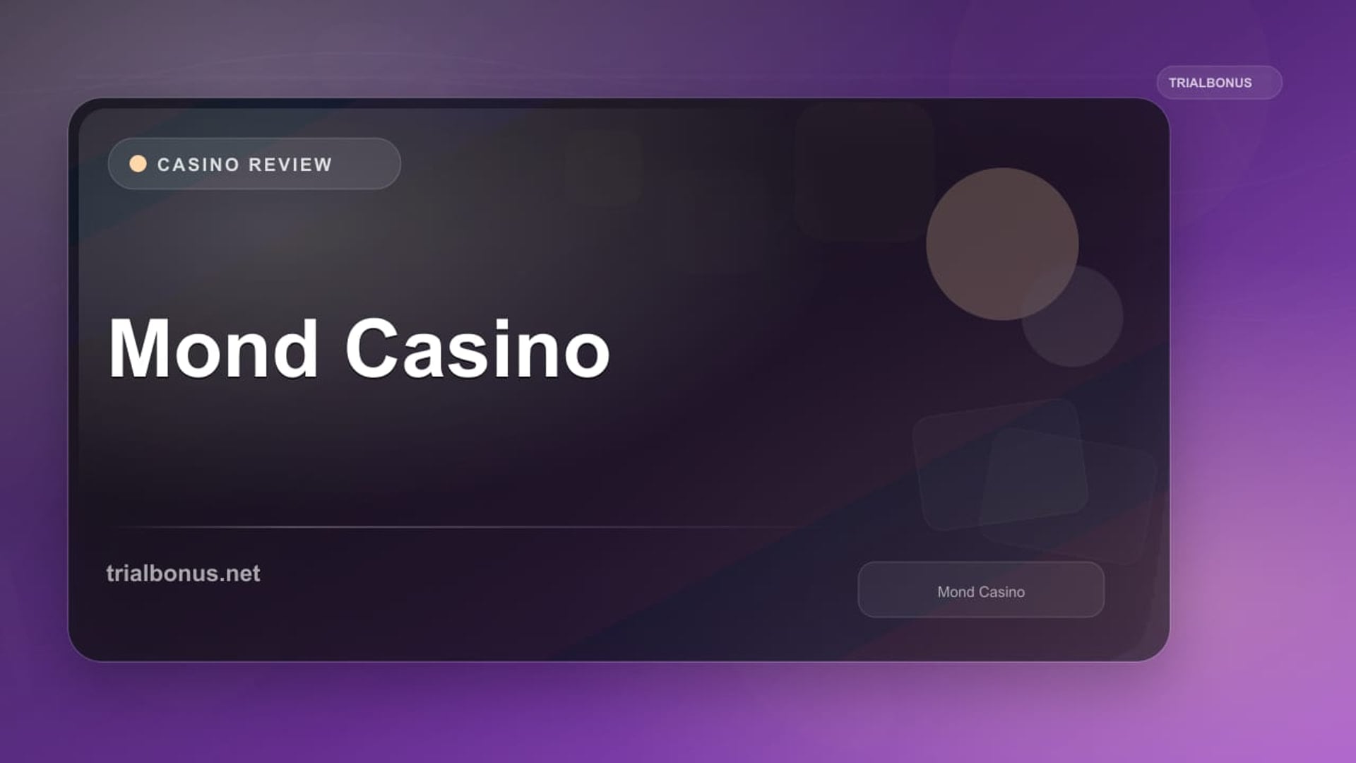 Mond Casino review