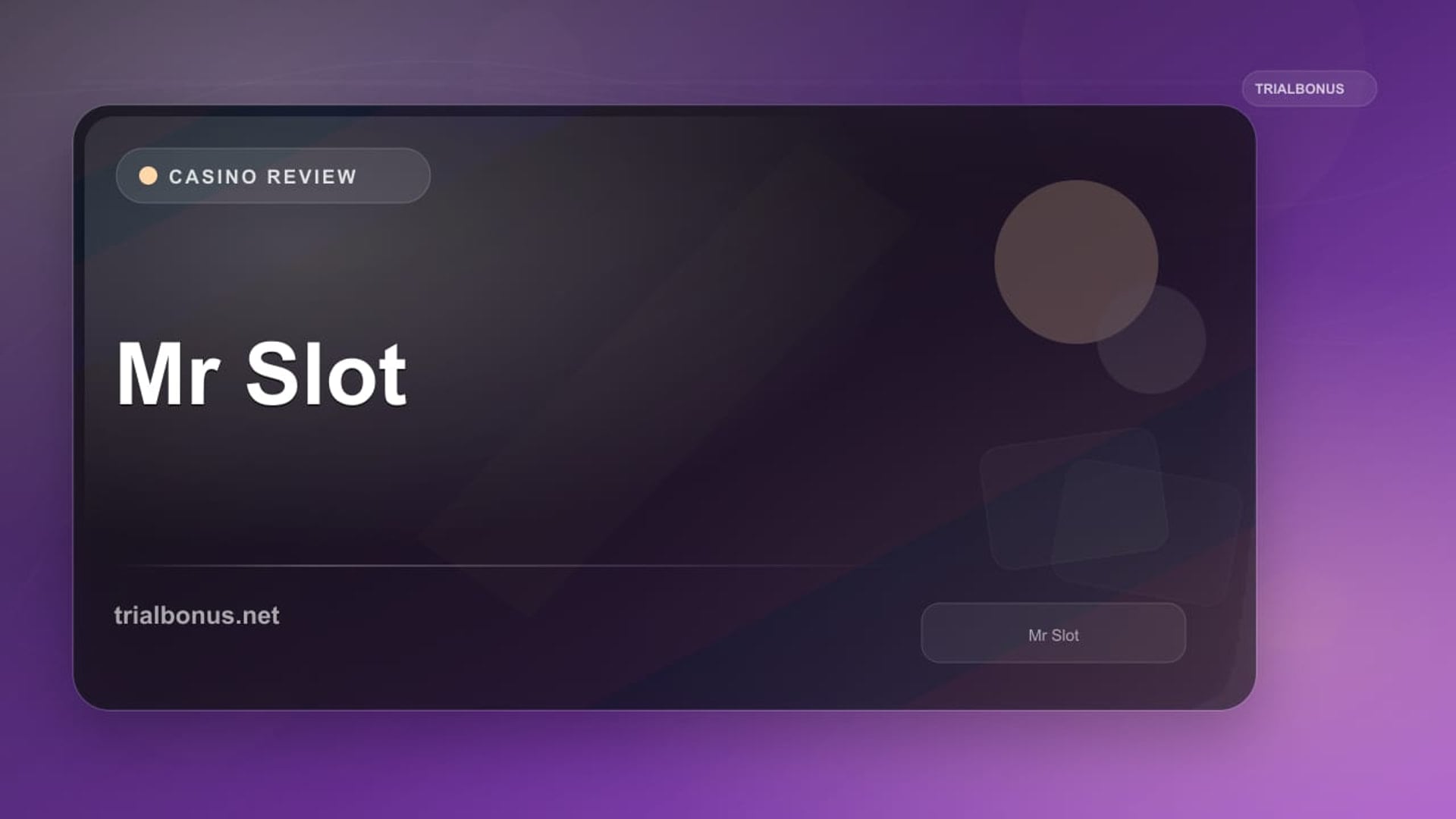 Mr Slot review