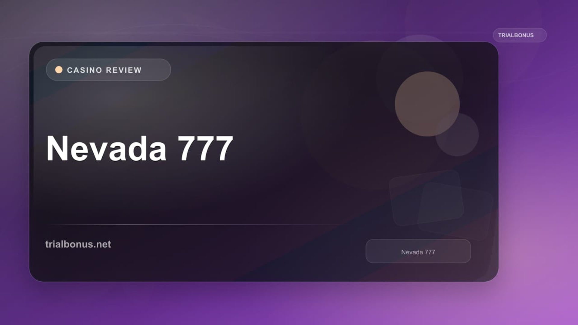 Nevada 777 review