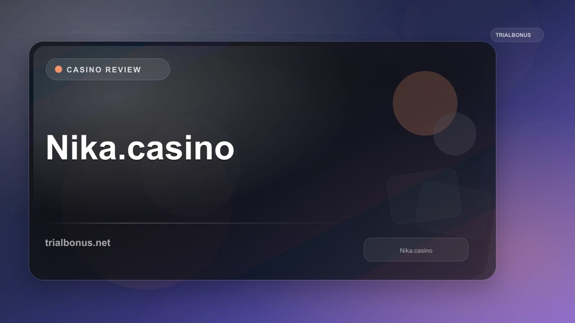 Nika.casino review