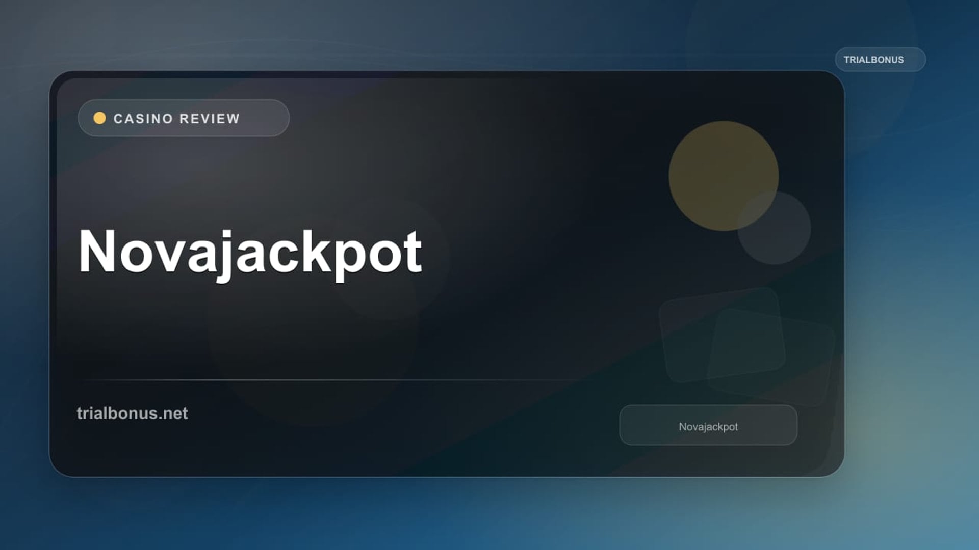 Novajackpot review