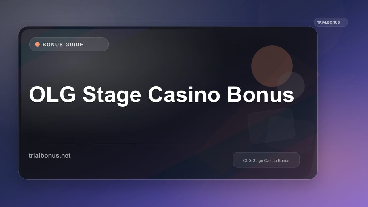OLG Stage Casino Bonus review