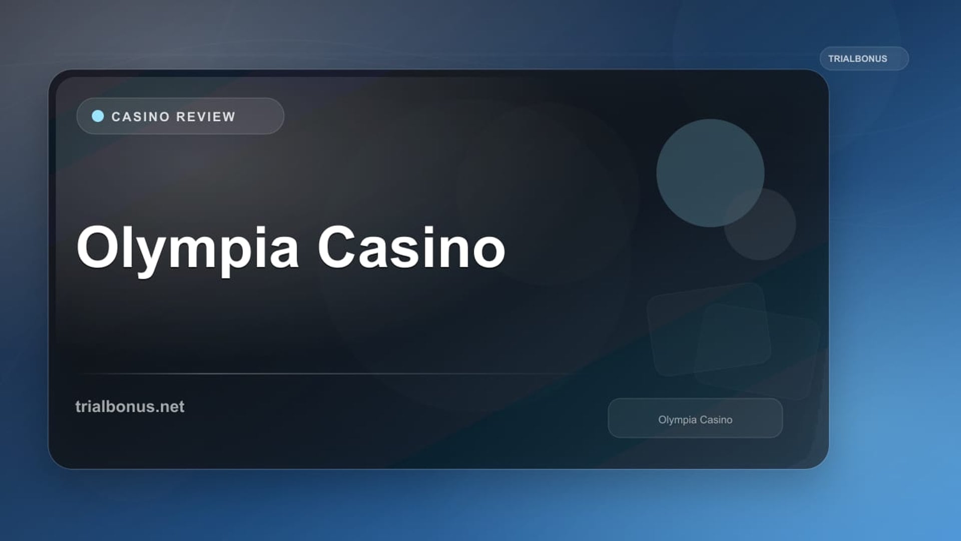 Olympia Casino review