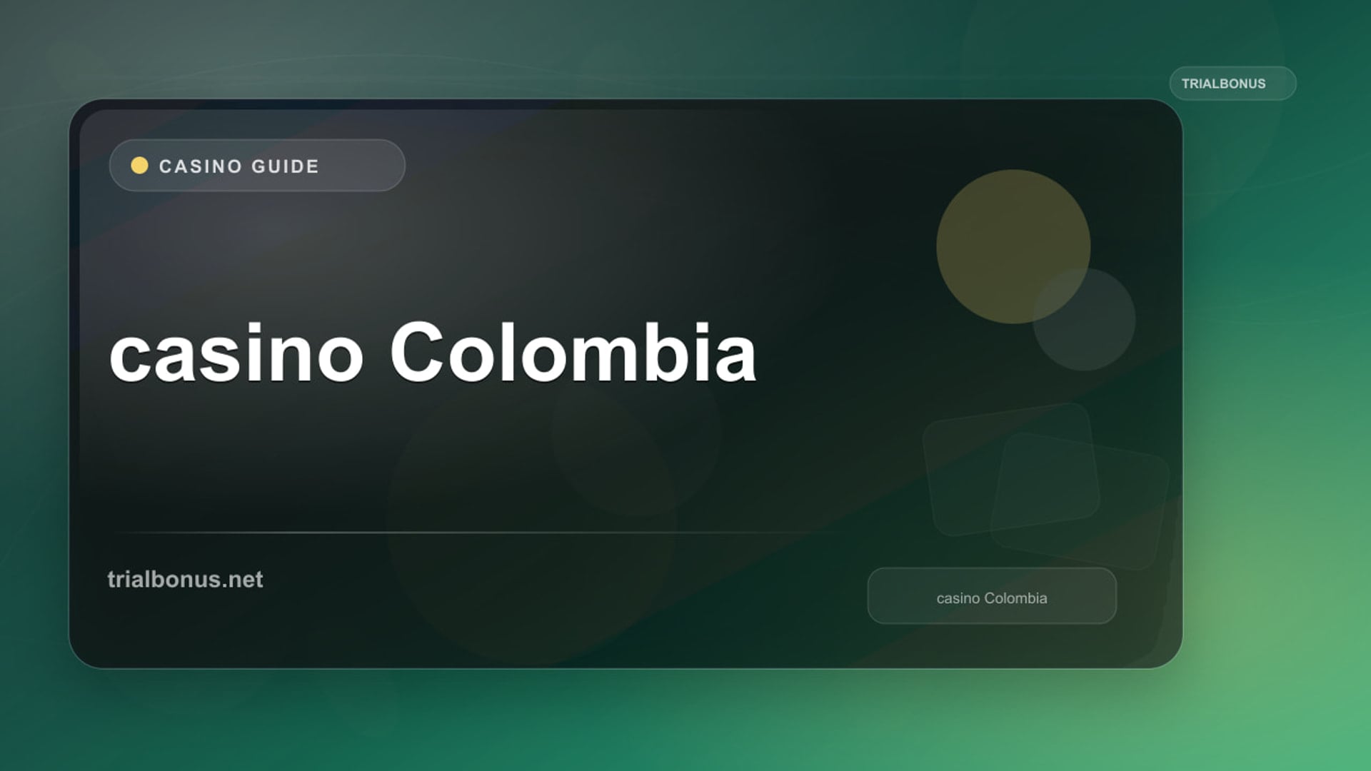 Online casino Colombia Guide review
