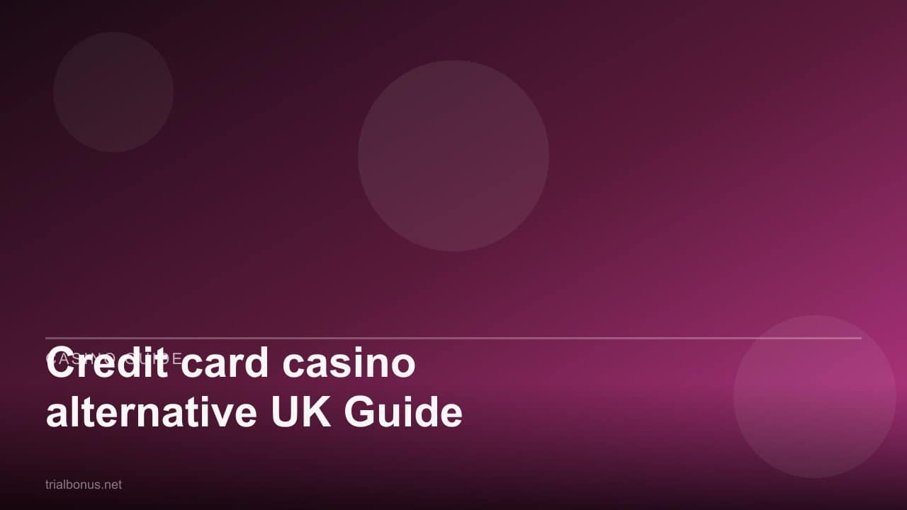 Credit card casino alternative UK Guide review