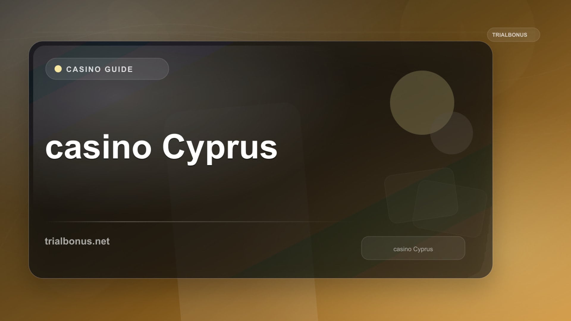 Online Casino Cyprus: Current Legal Position Explained review