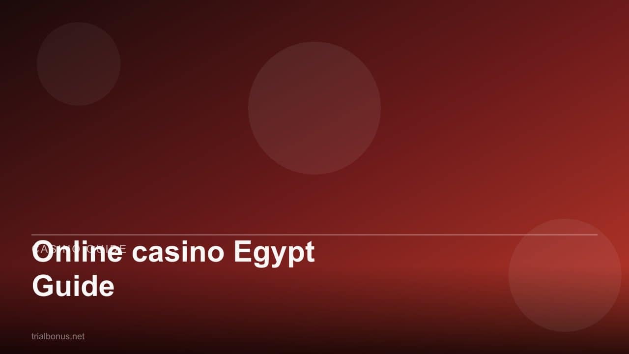 Online casino Egypt Guide review