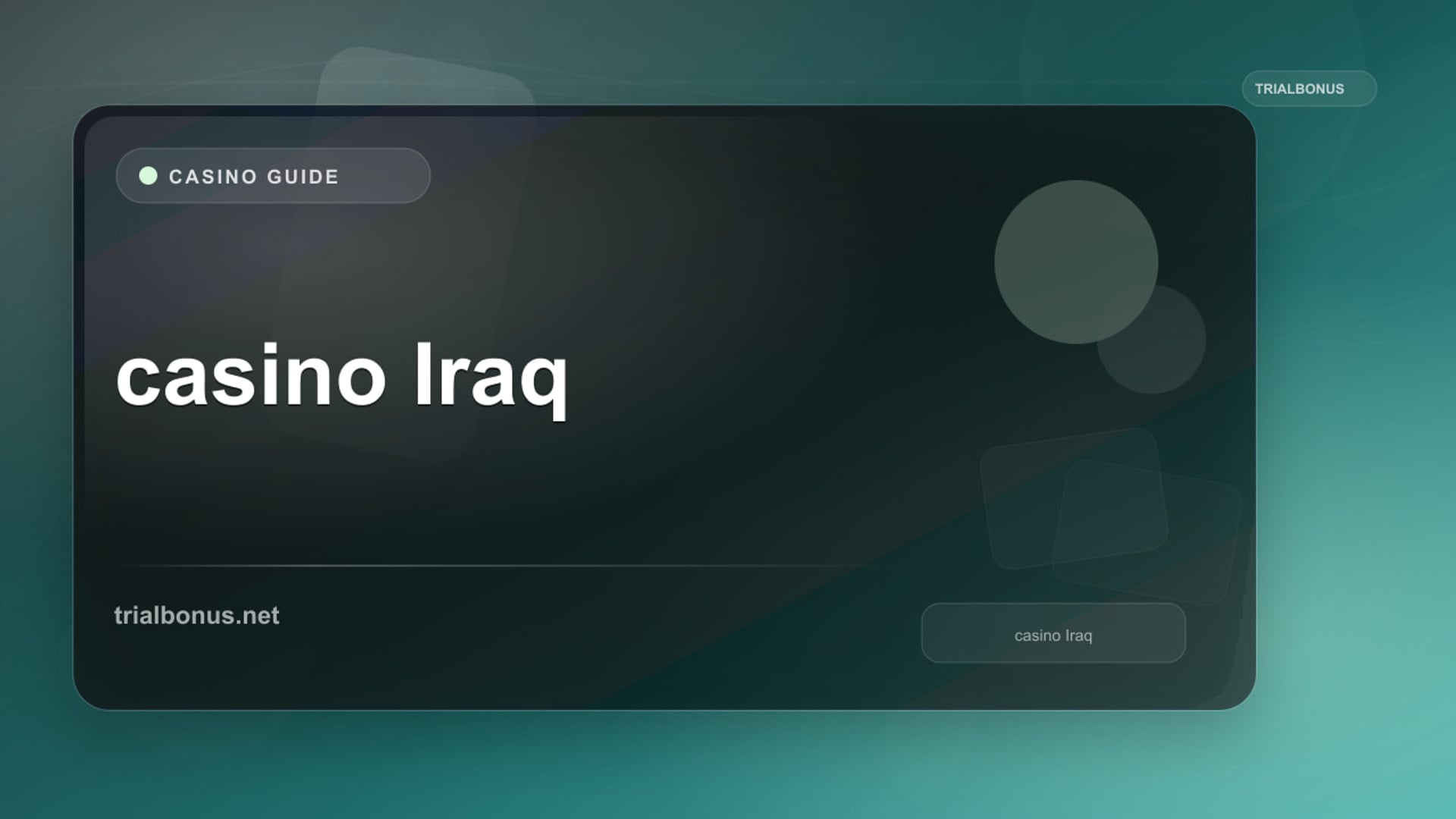 Online casino Iraq Guide review