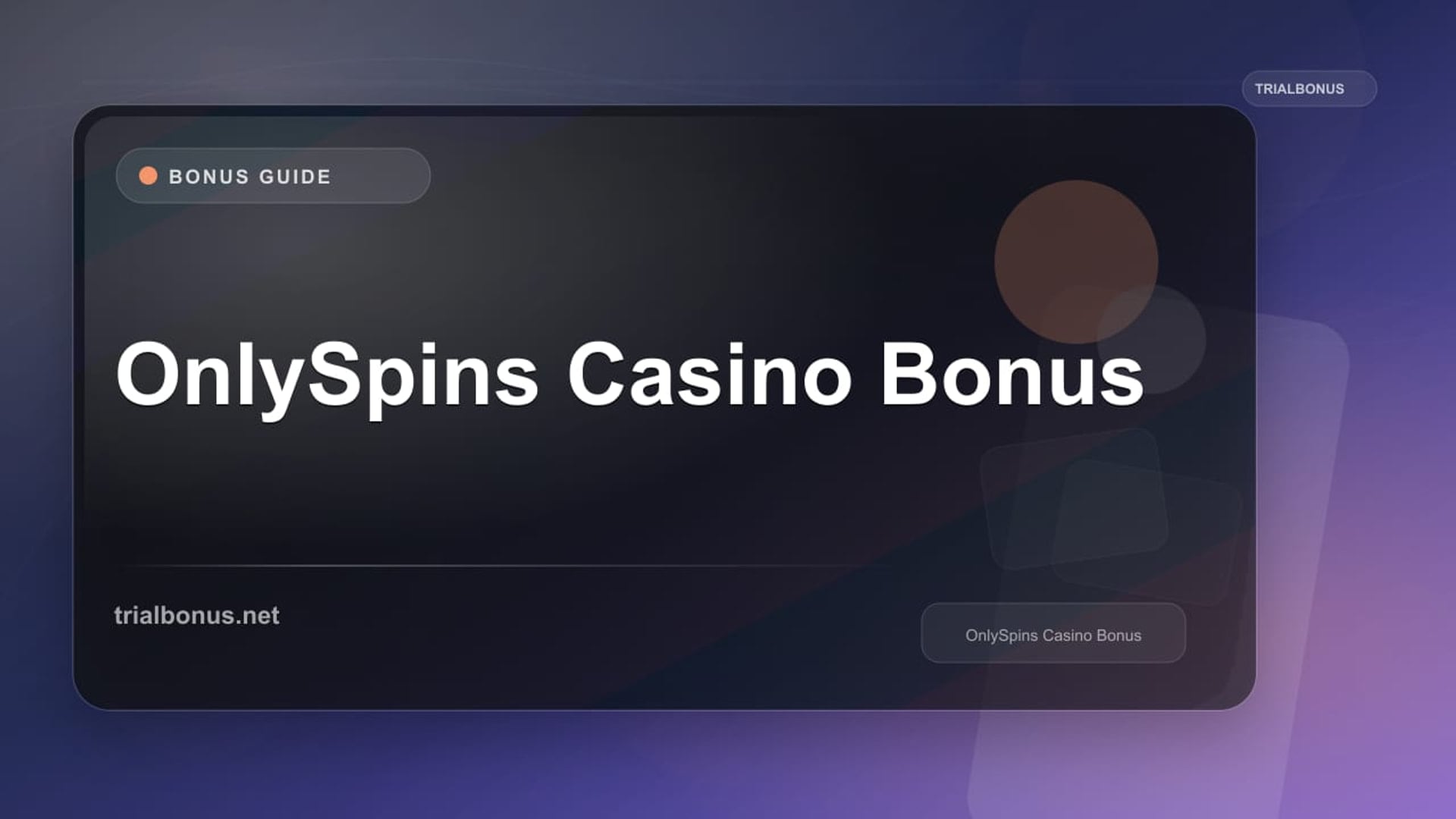 OnlySpins Casino Bonus review