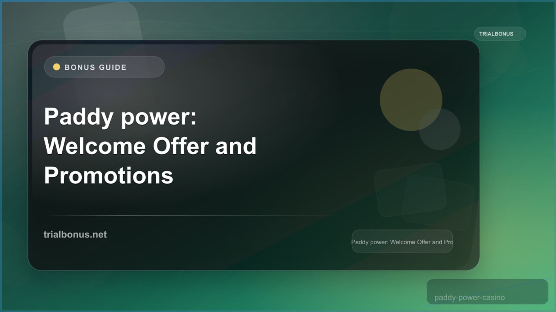 Paddy power: Welcome Offer and Promotions review