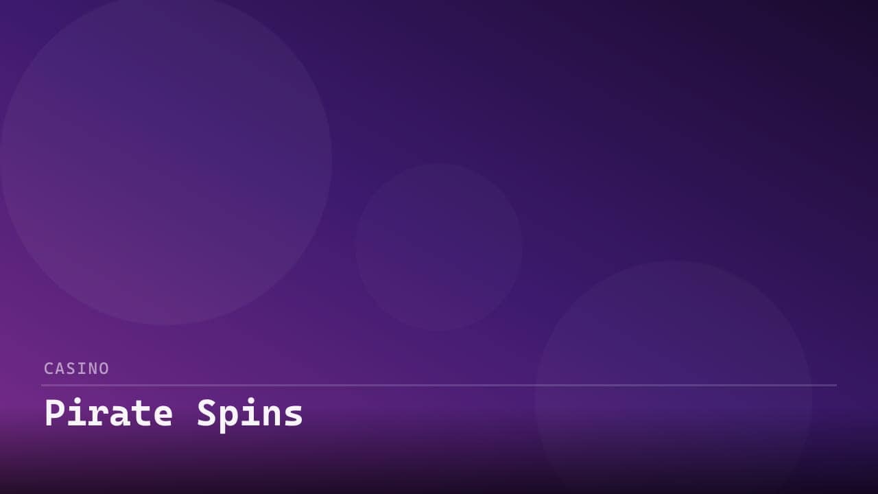 Pirate Spins review