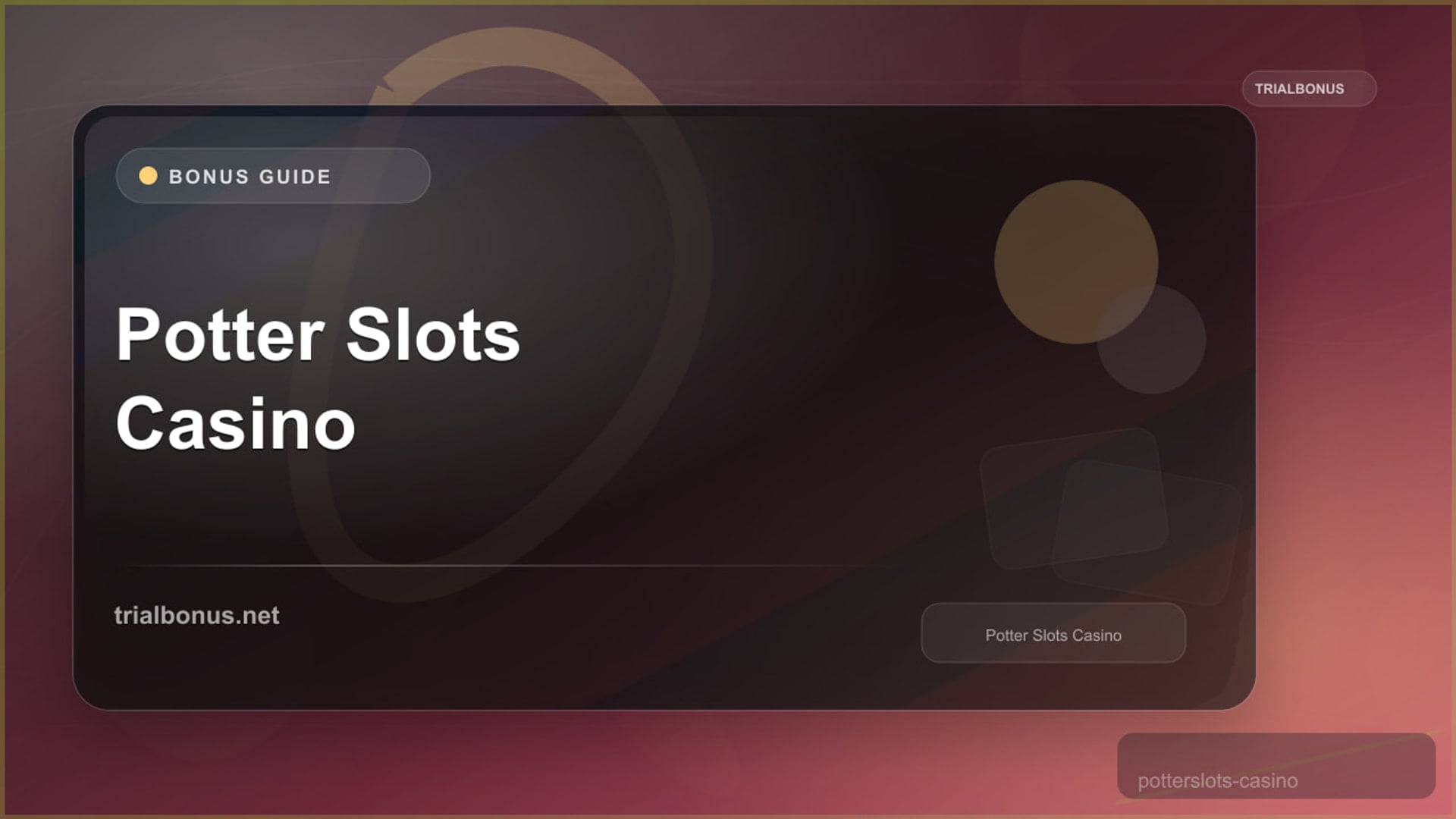 Potter Slots Casino Bonus review