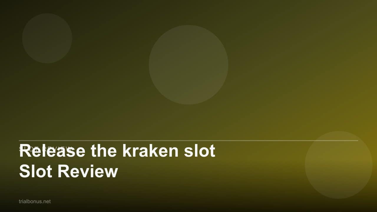 Release the kraken slot Slot Review review