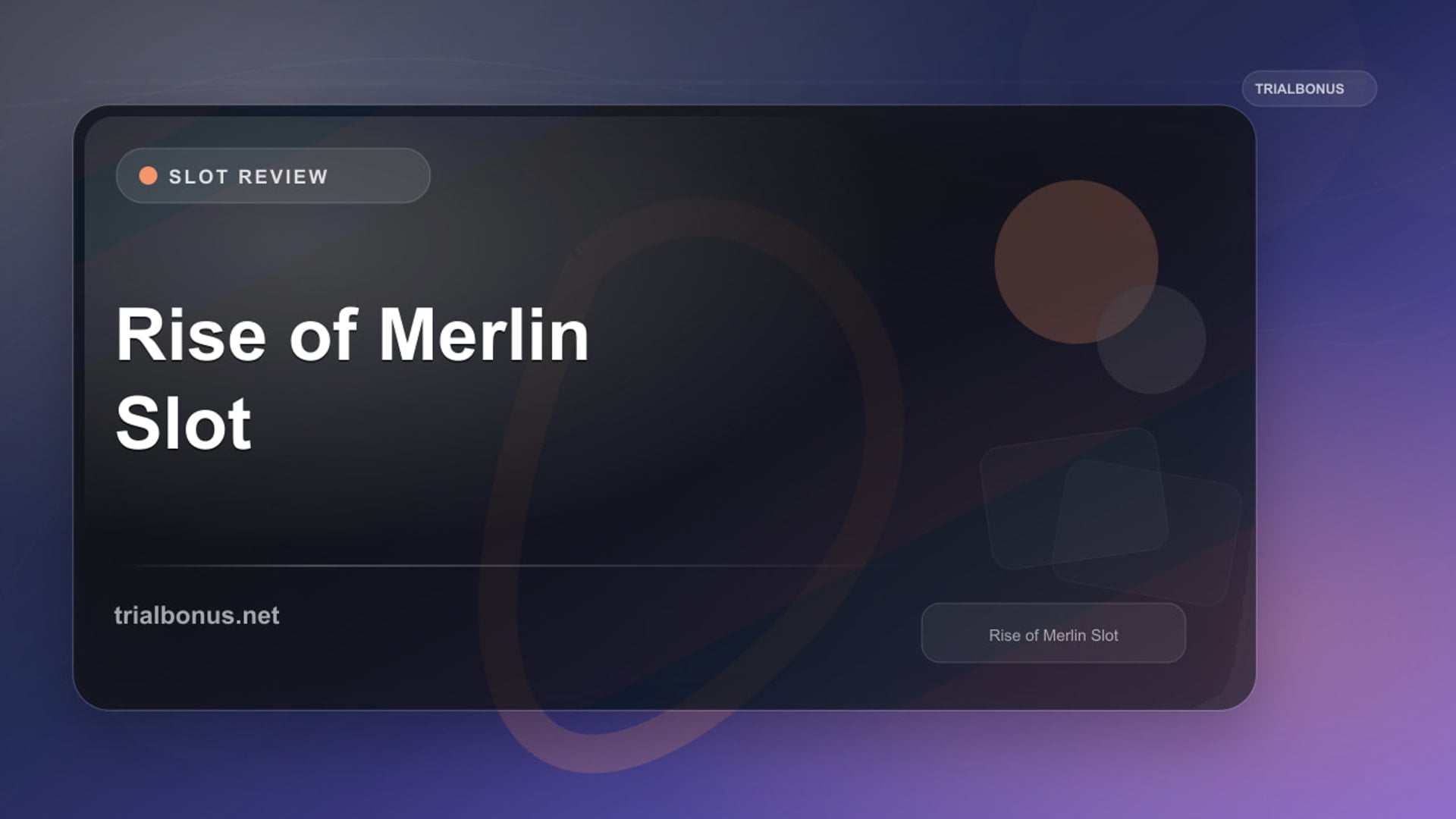 Rise of Merlin Slot review