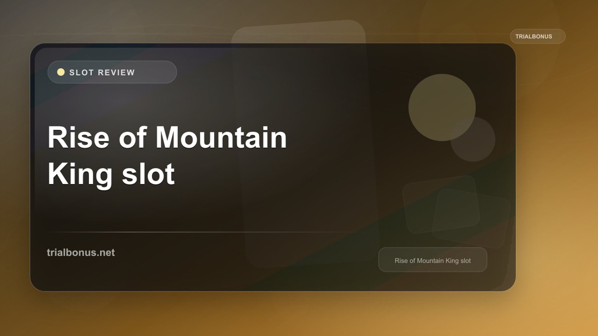 Rise of the Mountain King Slot: What to Check Before Playing review