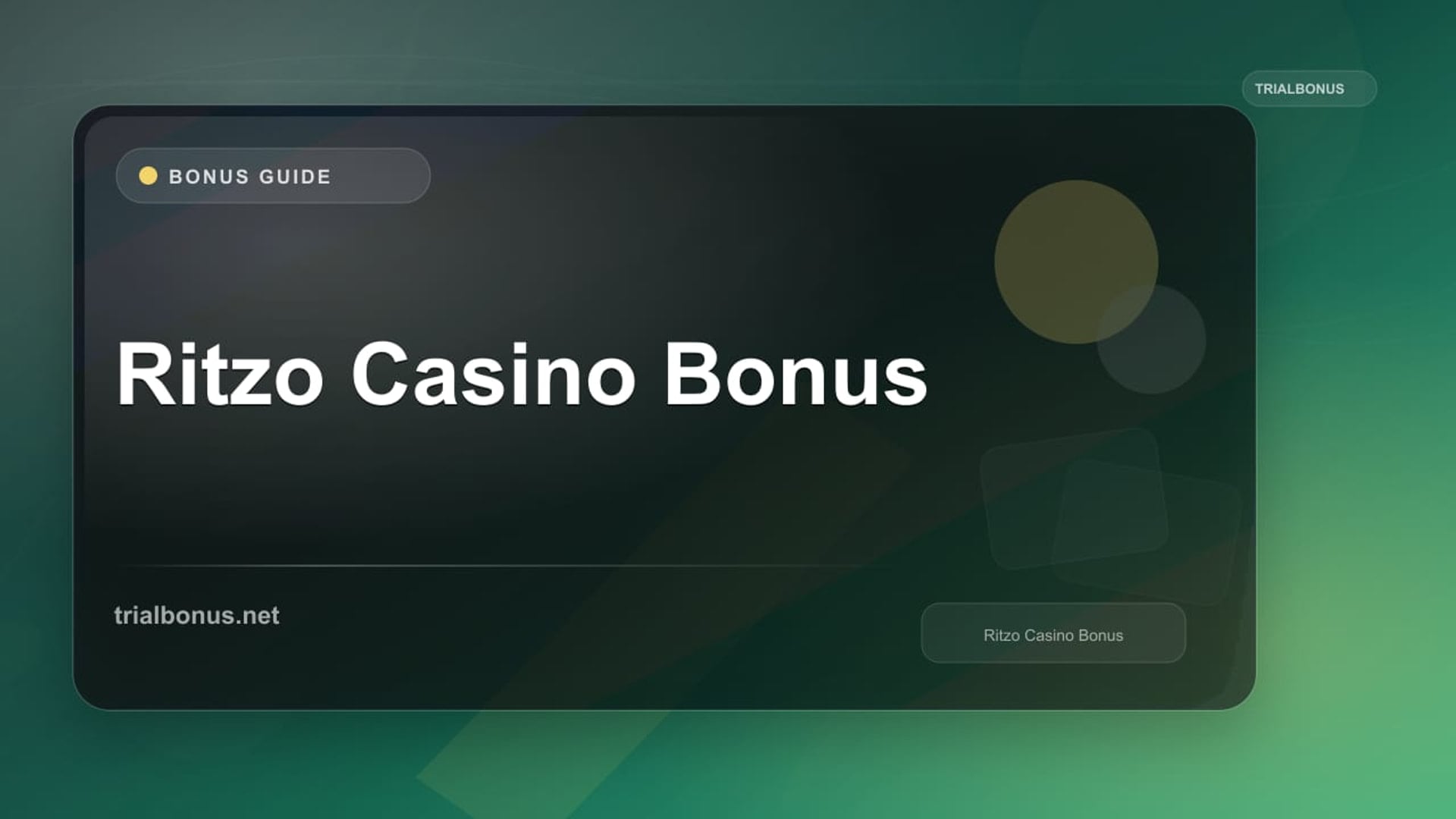 Ritzo Casino Bonus review