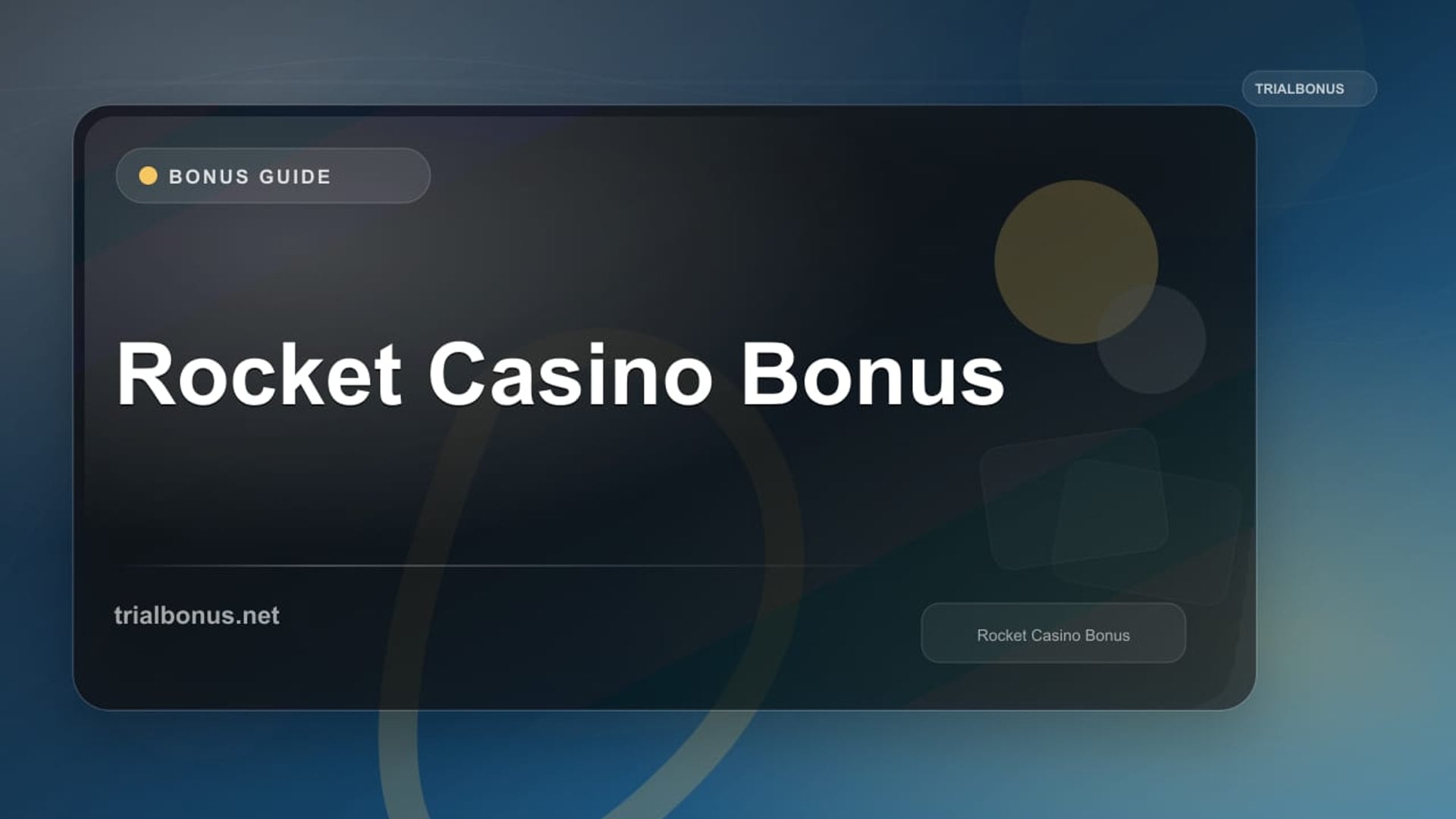 Rocket Casino Bonus review