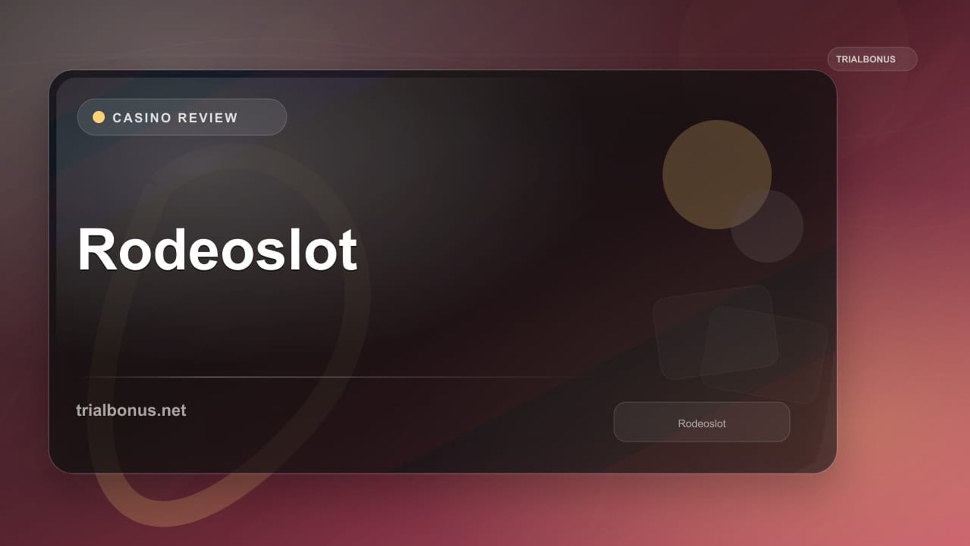 Rodeoslot review