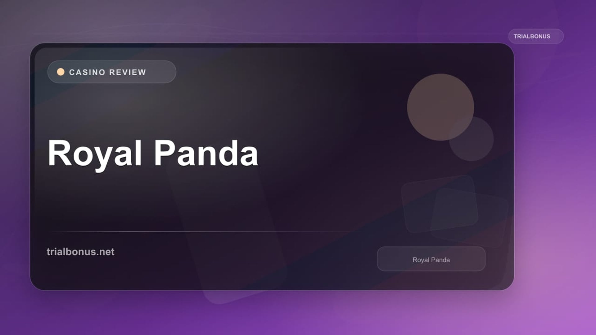 Royal Panda review