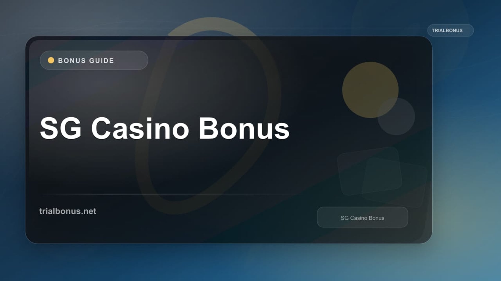 SG Casino Bonus review