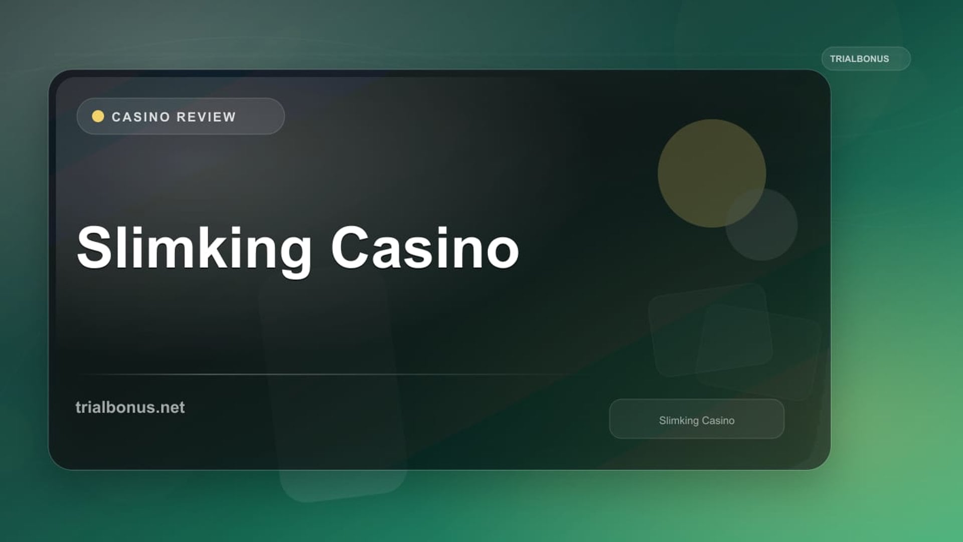 Slimking Casino review