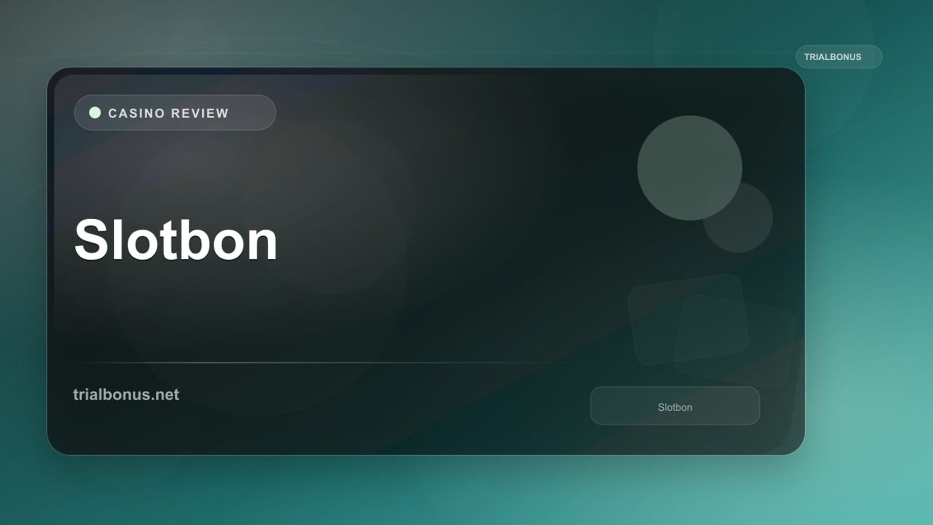 Slotbon review