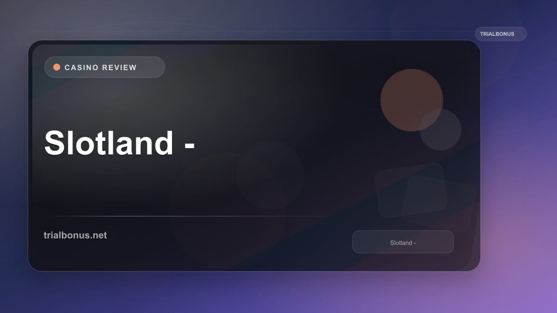 Slotland Casino: Terms and Bonus Checks review