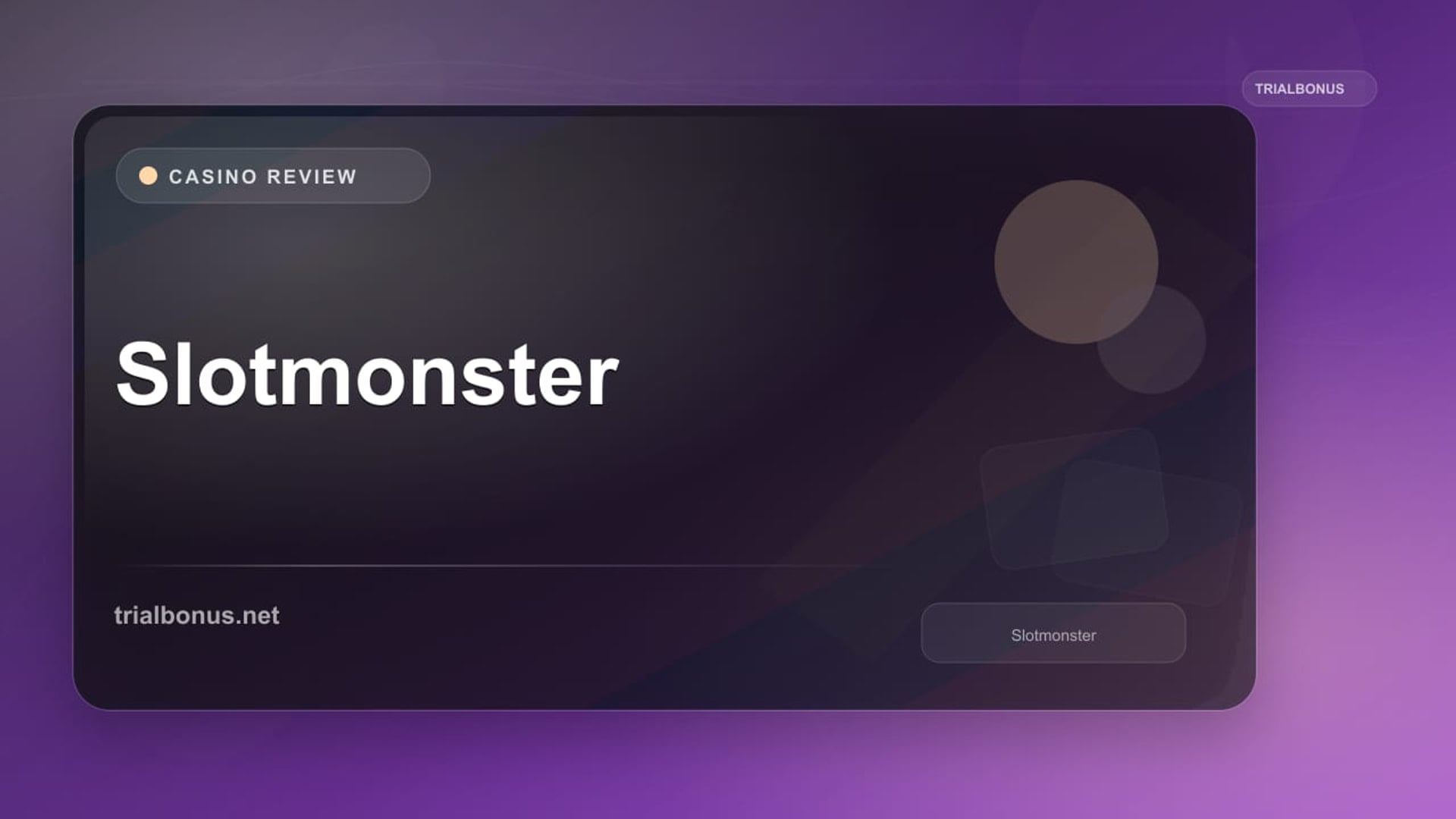 Slotmonster review