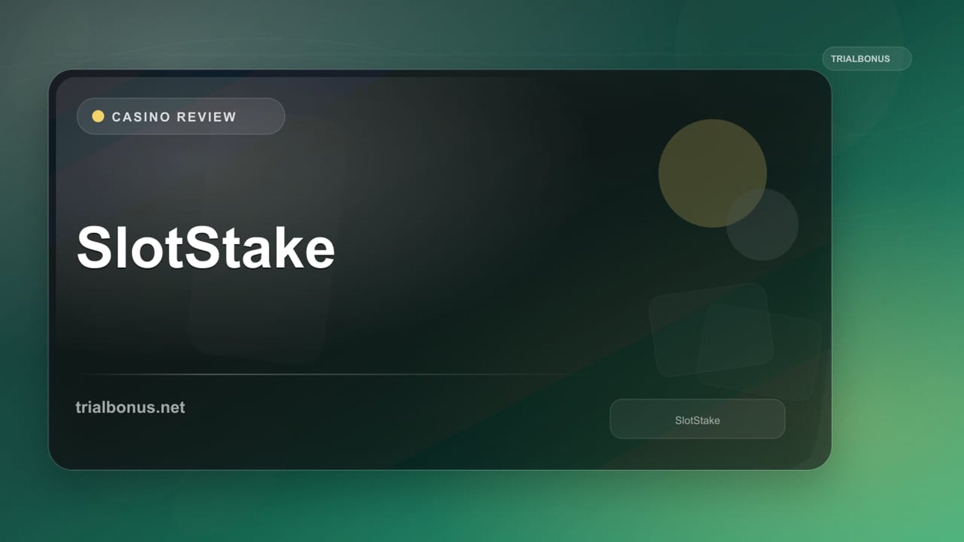 SlotStake review