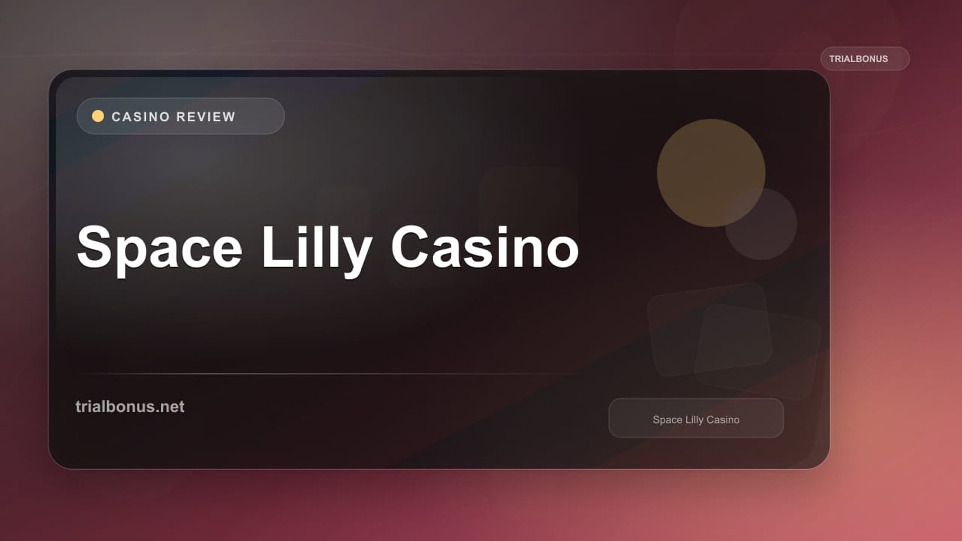 Space Lilly Casino review