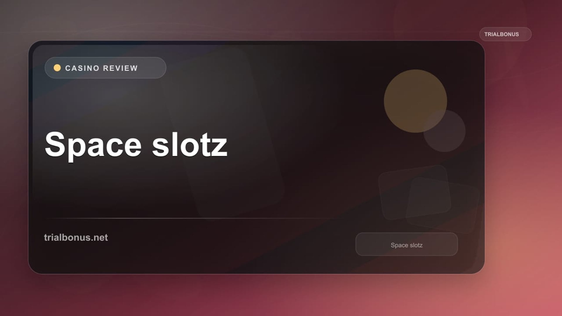 Space slotz review