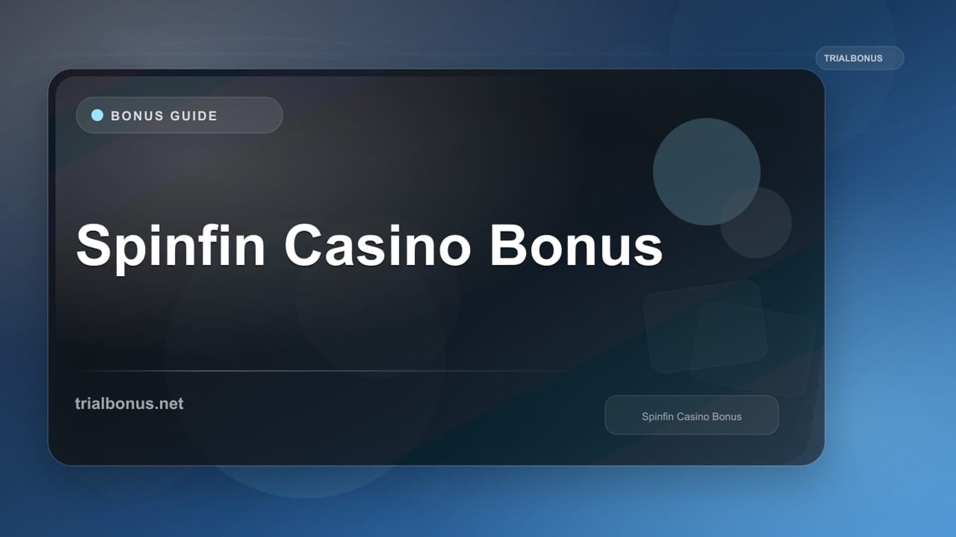 Spinfin Casino Bonus review