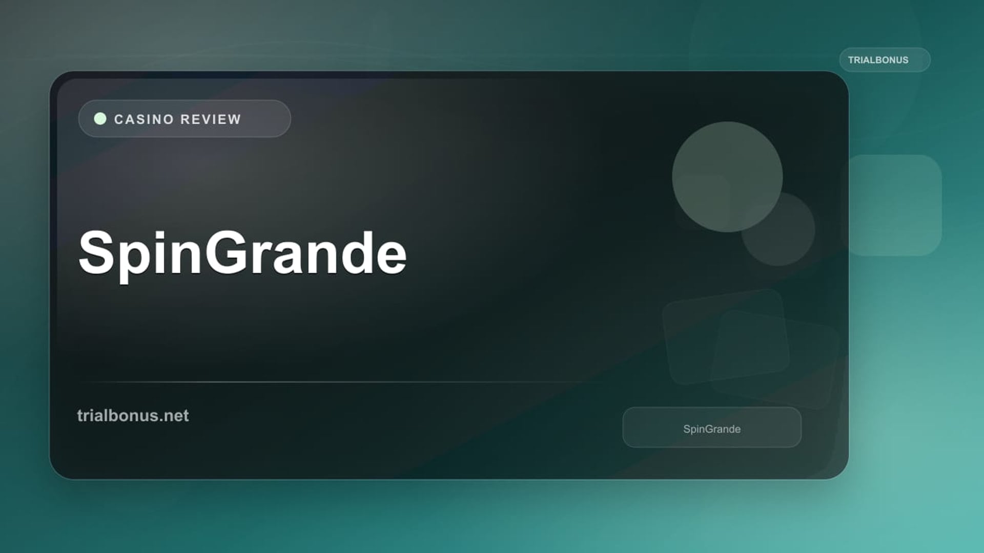 SpinGrande review