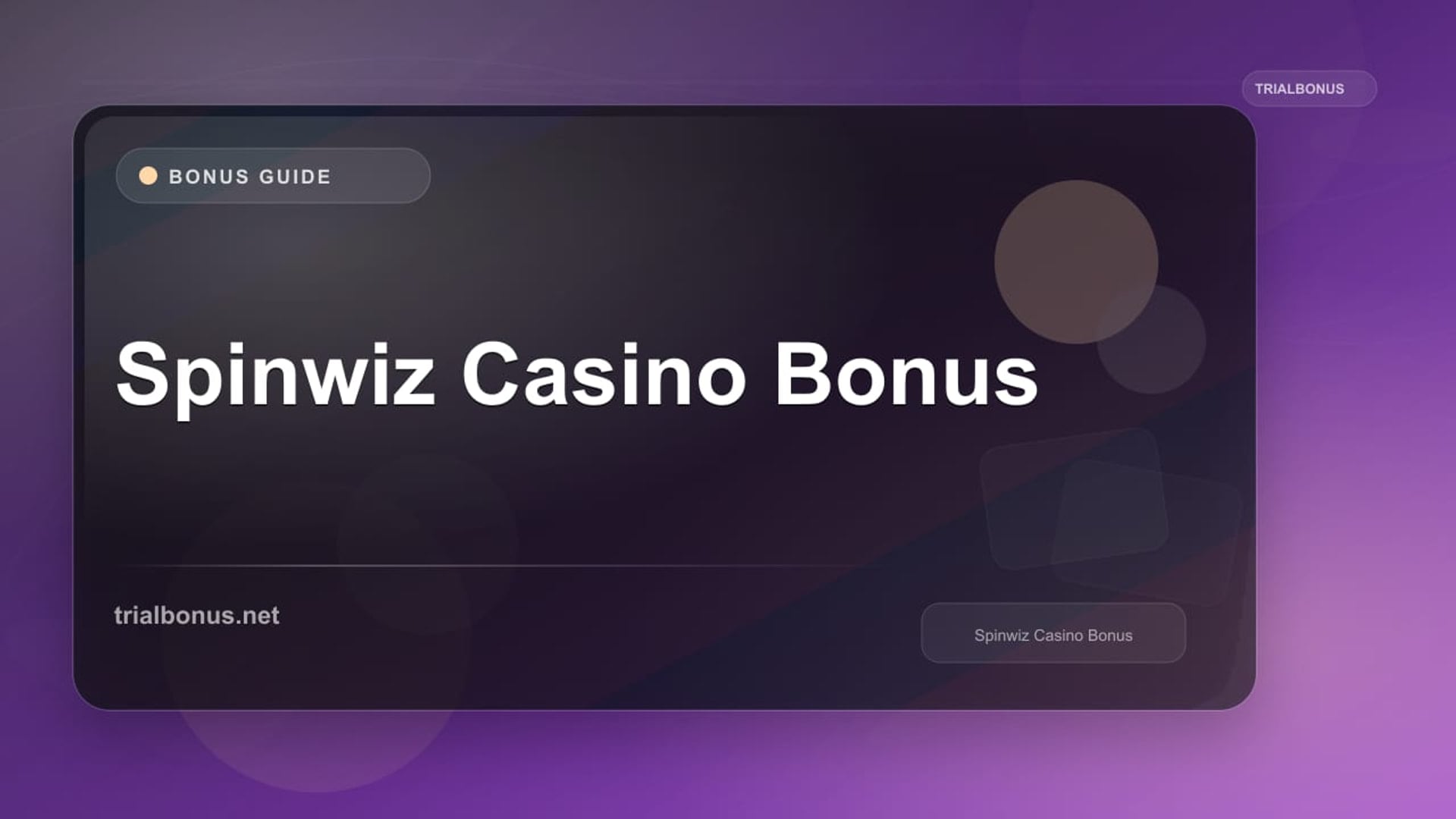 Spinwiz Casino Bonus review