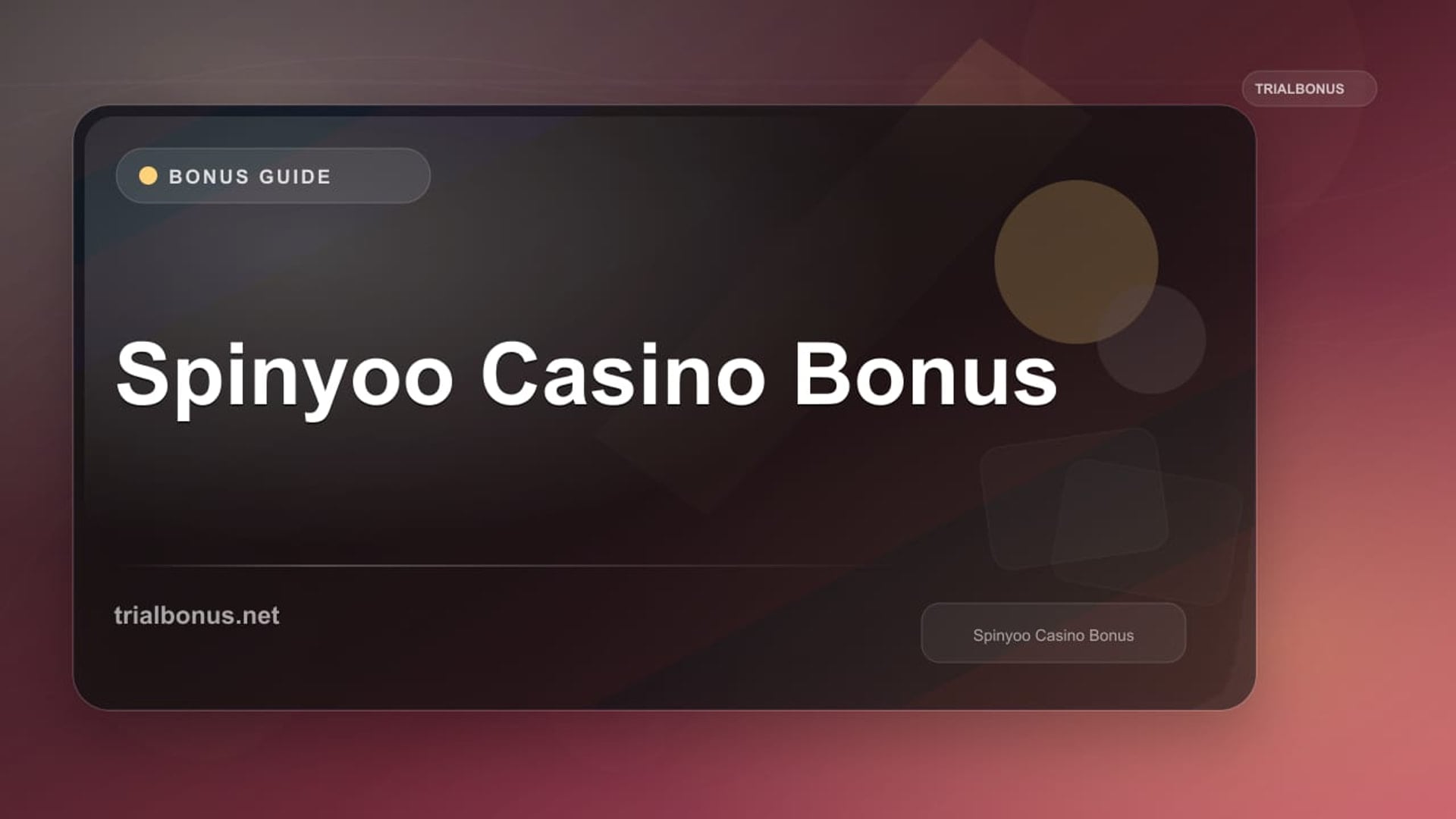 Spinyoo Casino Bonus review