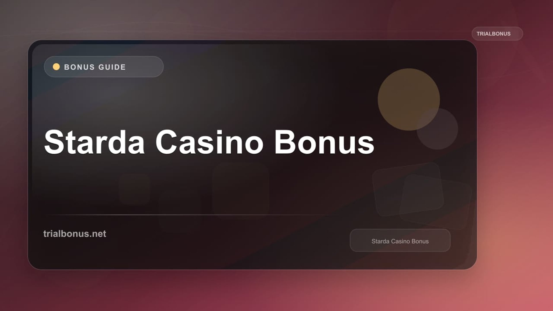 Starda Casino Bonus review