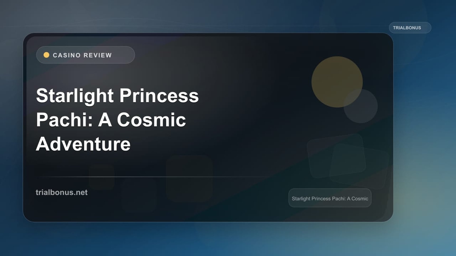 Starlight Princess Pachi: A Cosmic Adventure in Slot Gaming review
