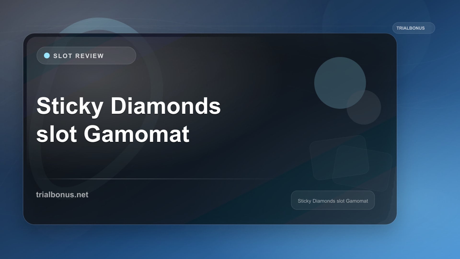 Sticky Diamonds Slot: What to Check Before Playing review