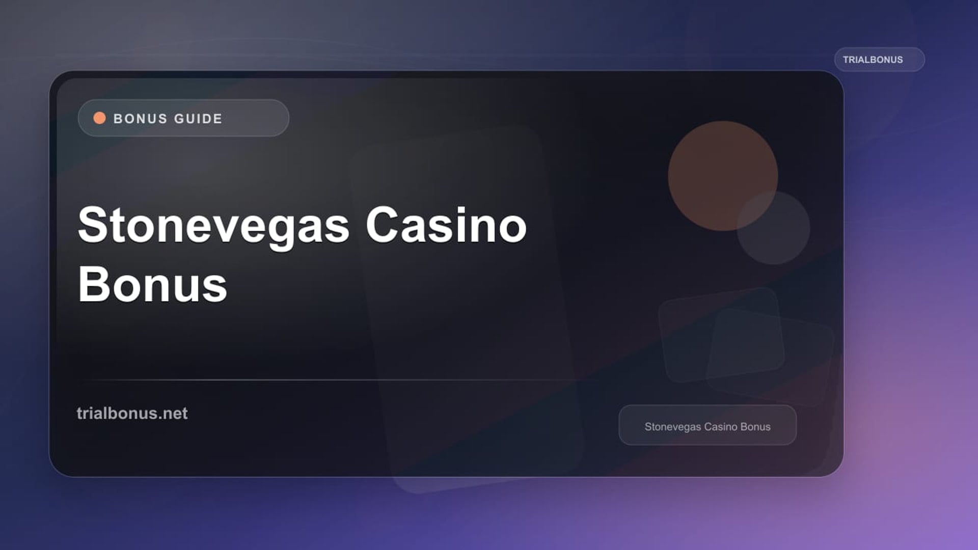 Stonevegas Casino Bonus review