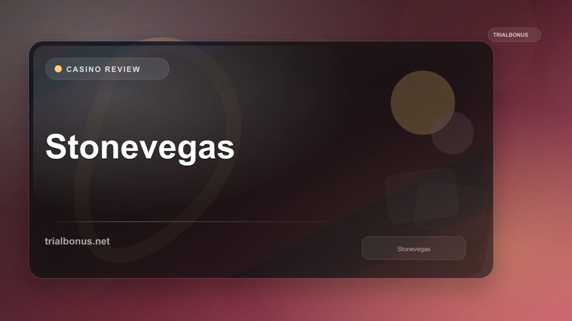 Stonevegas review