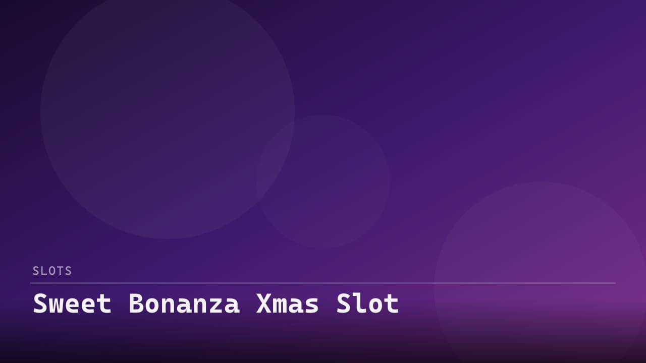 Sweet Bonanza Xmas Slot