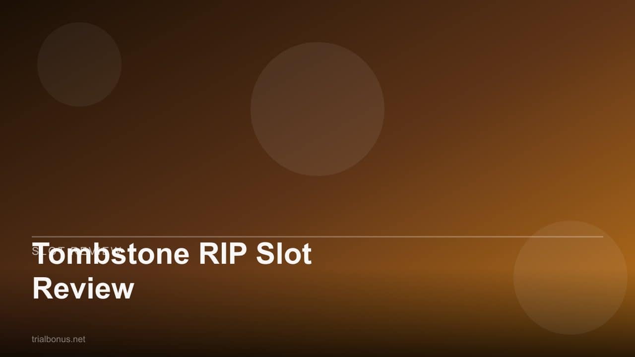 Tombstone RIP Slot Review review