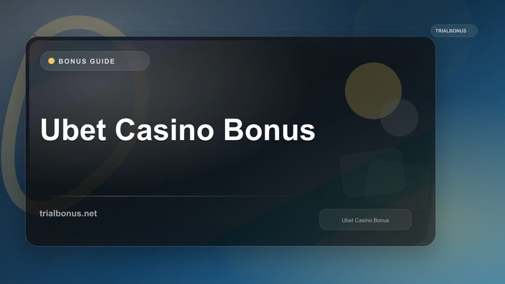 Ubet Casino Bonus review