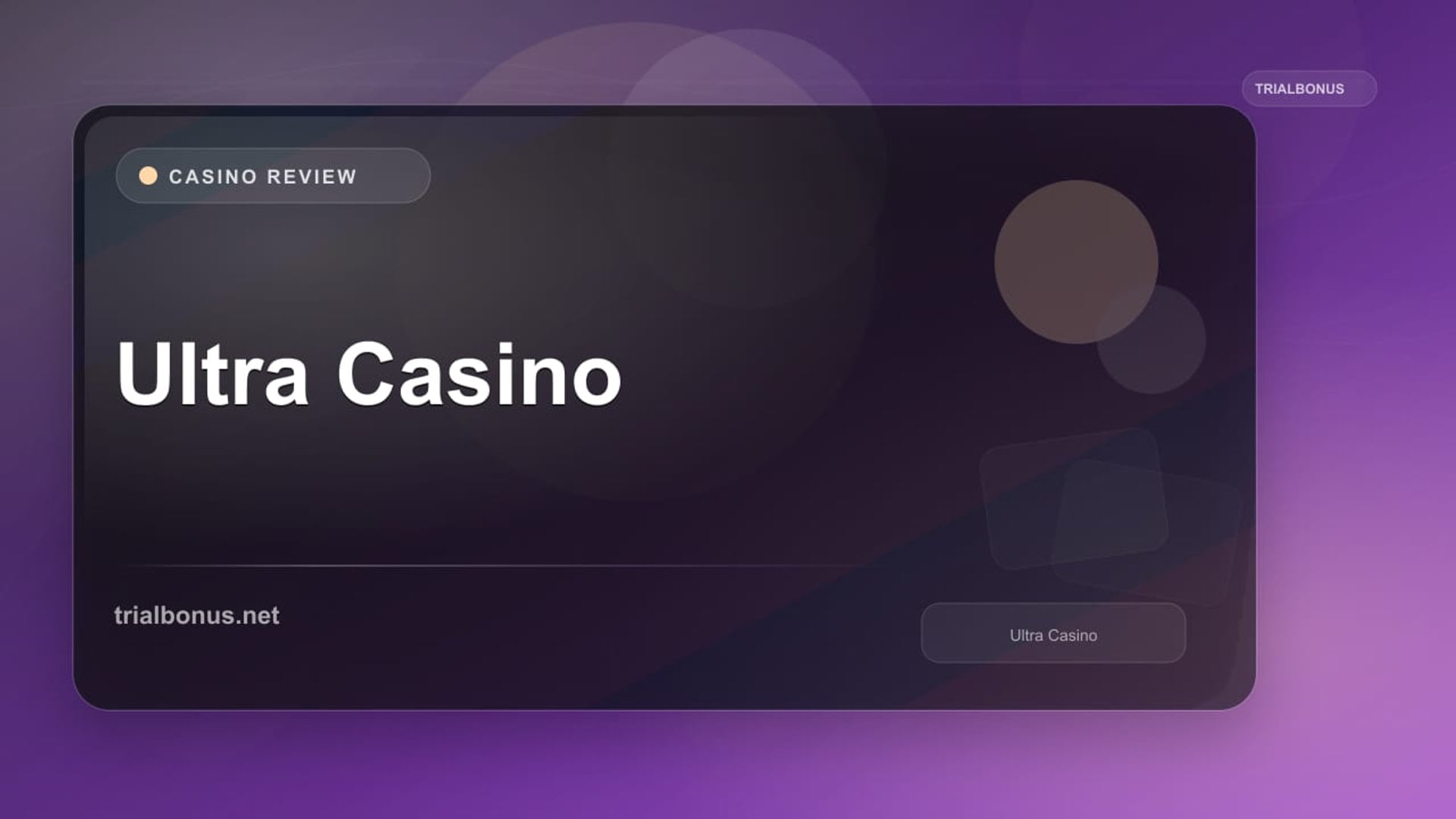 Ultra Casino review
