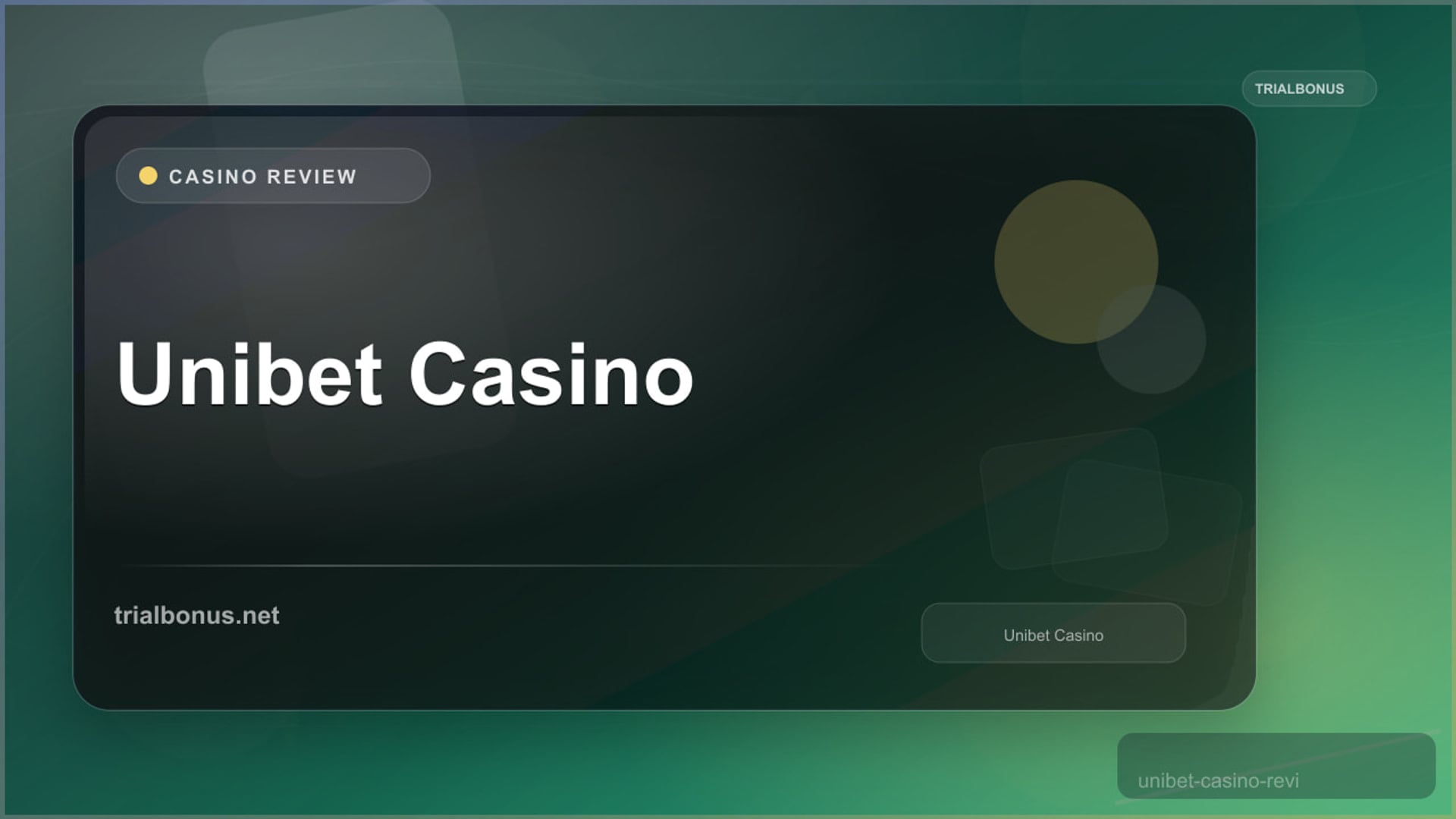 Unibet Casino Review review