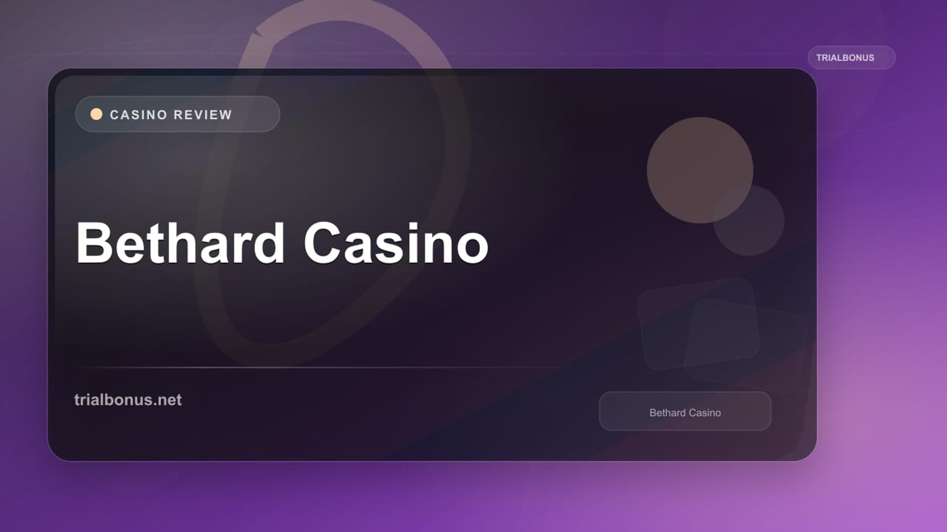 Bethard Casino review